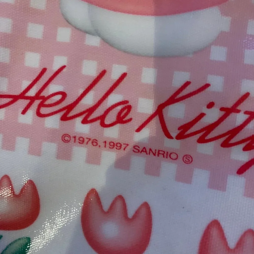 VINTAGE 1997 HELLO KITTY PLASTIC TOTE BAG - Picture 14 of 14